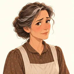 Portrait of Aunt Em from The Wonderful Wizard of Oz