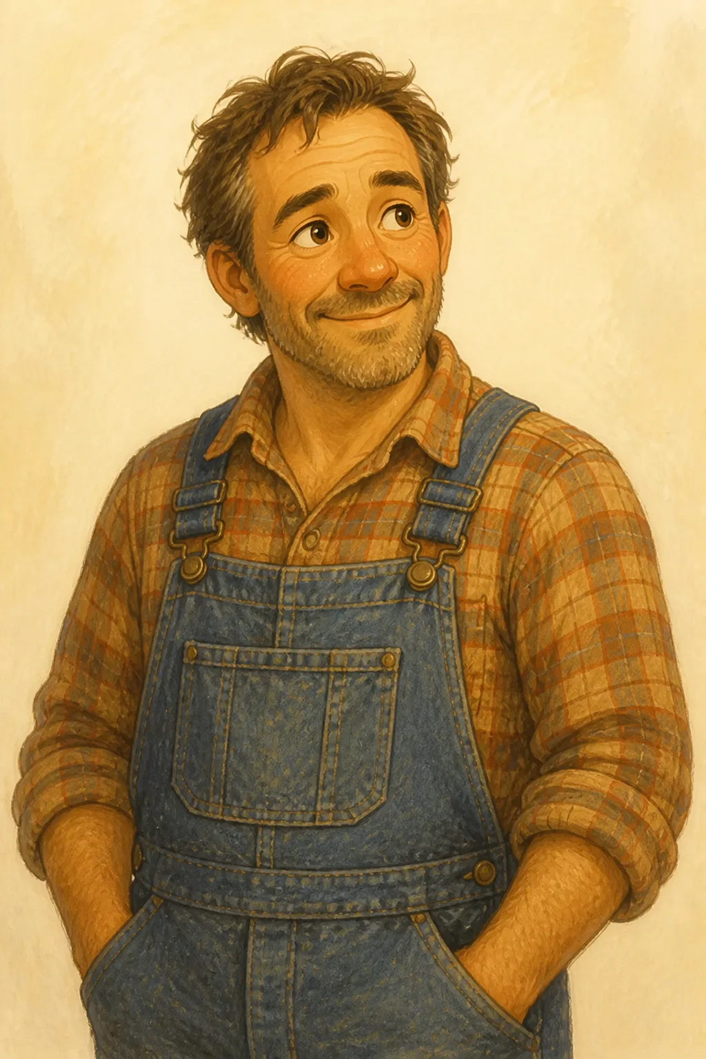Uncle Henry: character portrait from The Wonderful Wizard of Oz (L. Frank Baum)