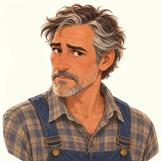 Uncle Henry: character portrait from The Wonderful Wizard of Oz (L. Frank Baum)