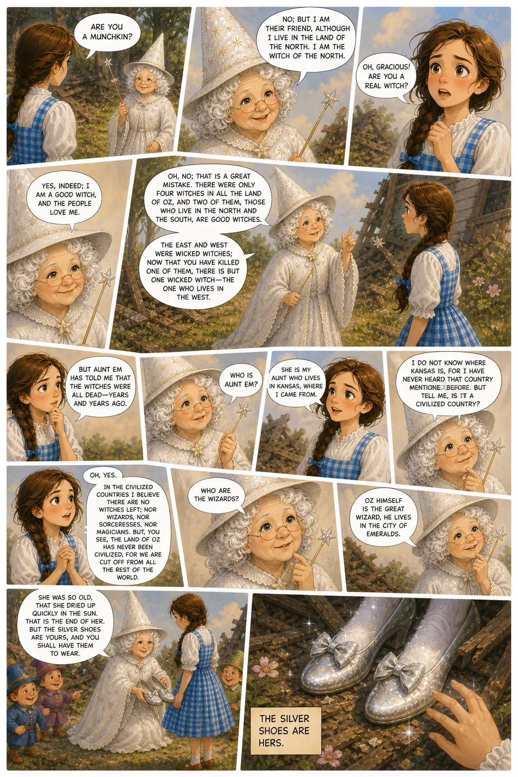 The Wonderful Wizard of Oz, illustrated page 14: [object Object]