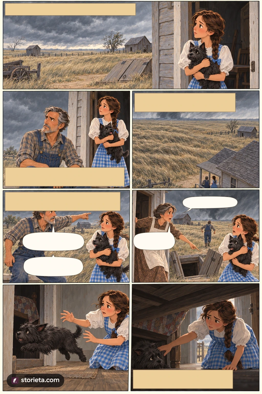 The Wonderful Wizard of Oz, illustrated page 3: To-day, however, they were not playing.