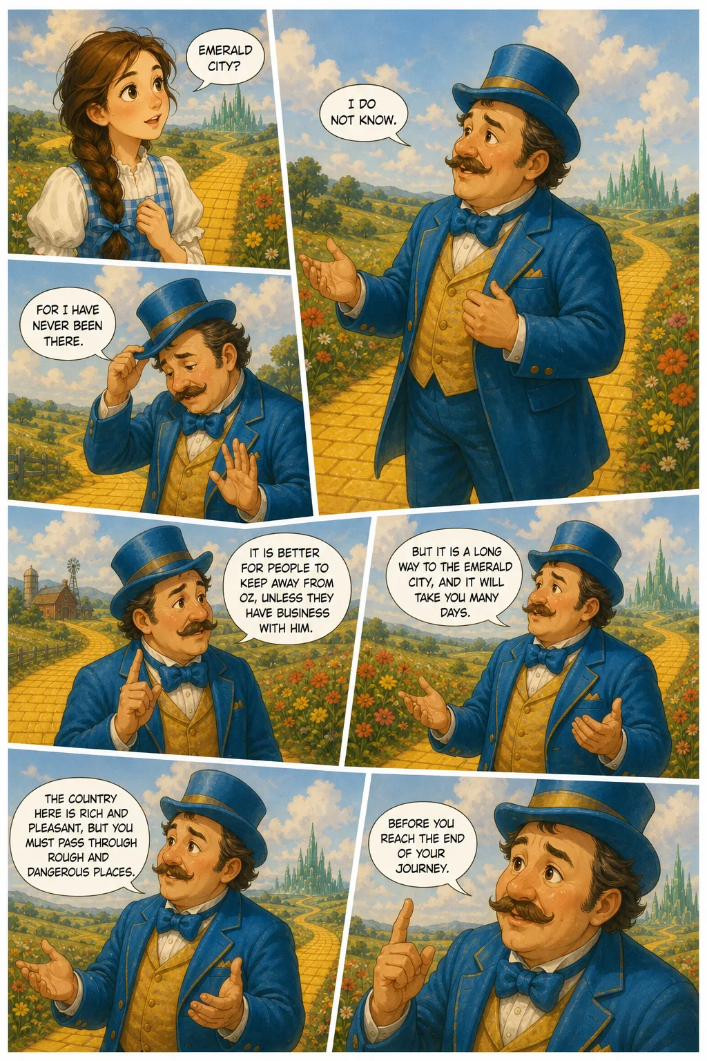 The Wonderful Wizard of Oz, illustrated page 24: [object Object]