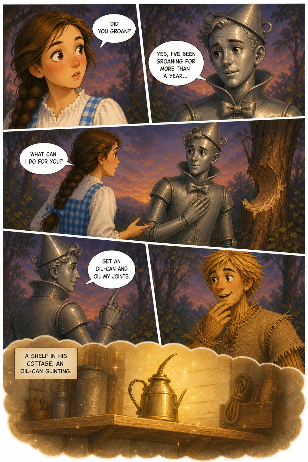 The Wonderful Wizard of Oz, illustrated page 35: [object Object]