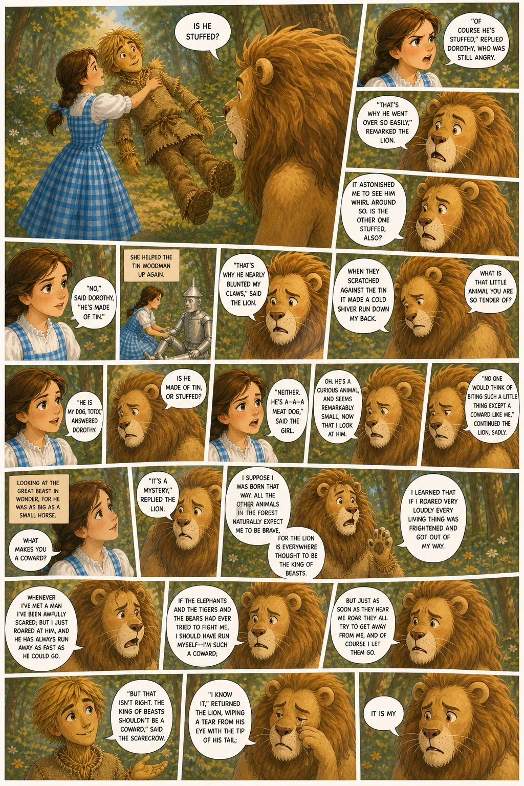 The Wonderful Wizard of Oz, illustrated page 43: [object Object]
