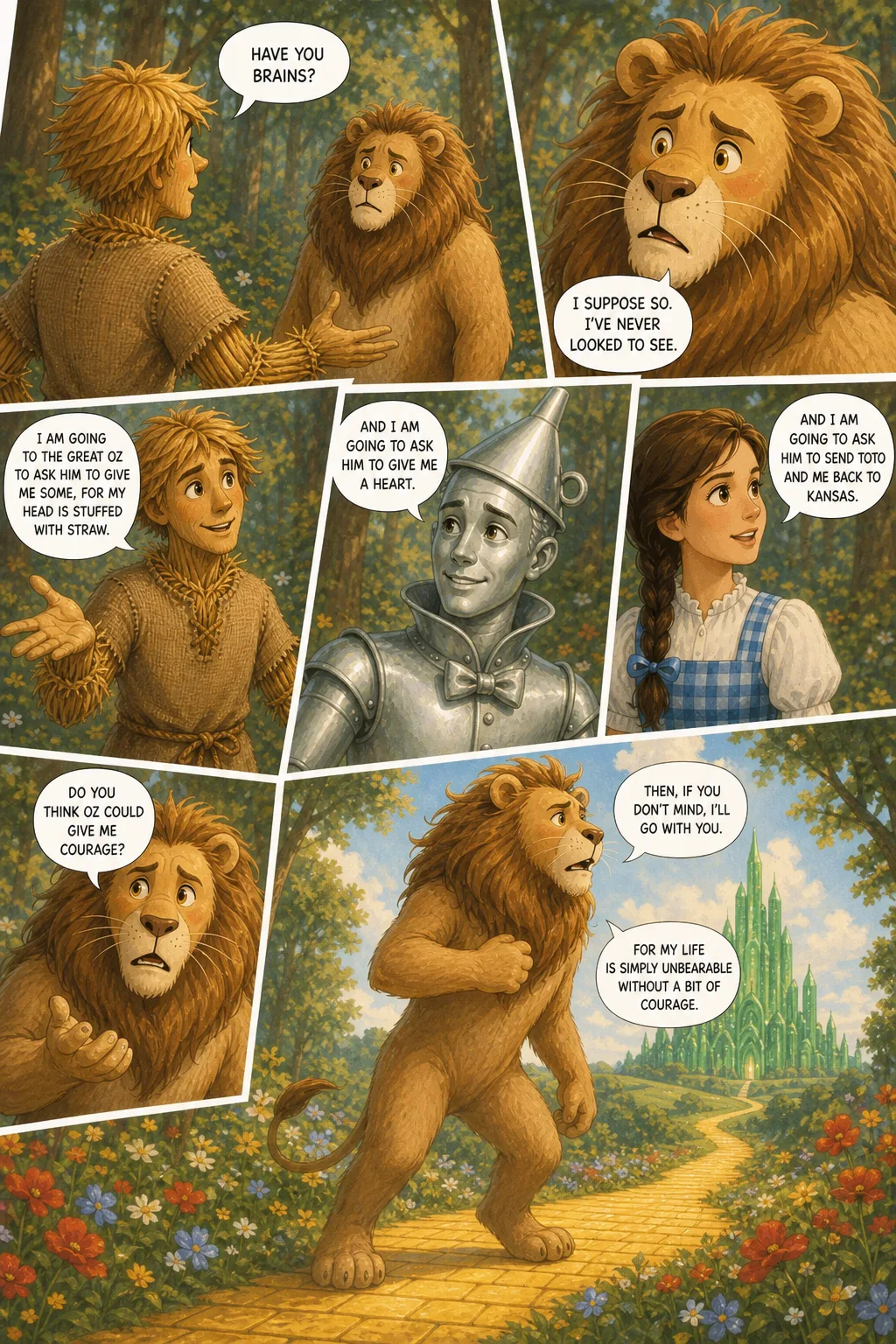 The Wonderful Wizard of Oz, illustrated page 45: [object Object]