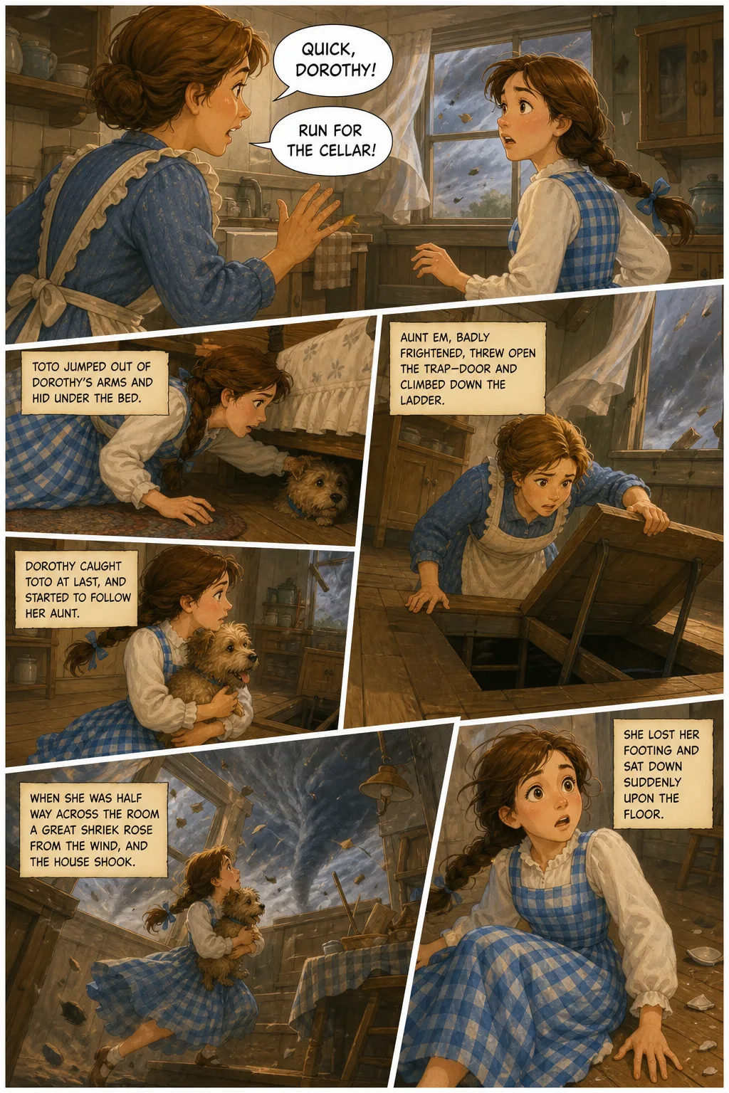 The Wonderful Wizard of Oz, illustrated page 6: [object Object]