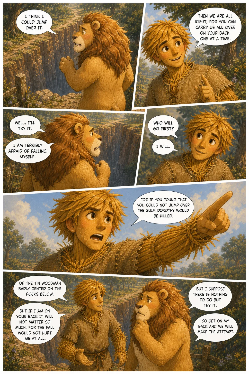 The Wonderful Wizard of Oz, illustrated page 52: [object Object]