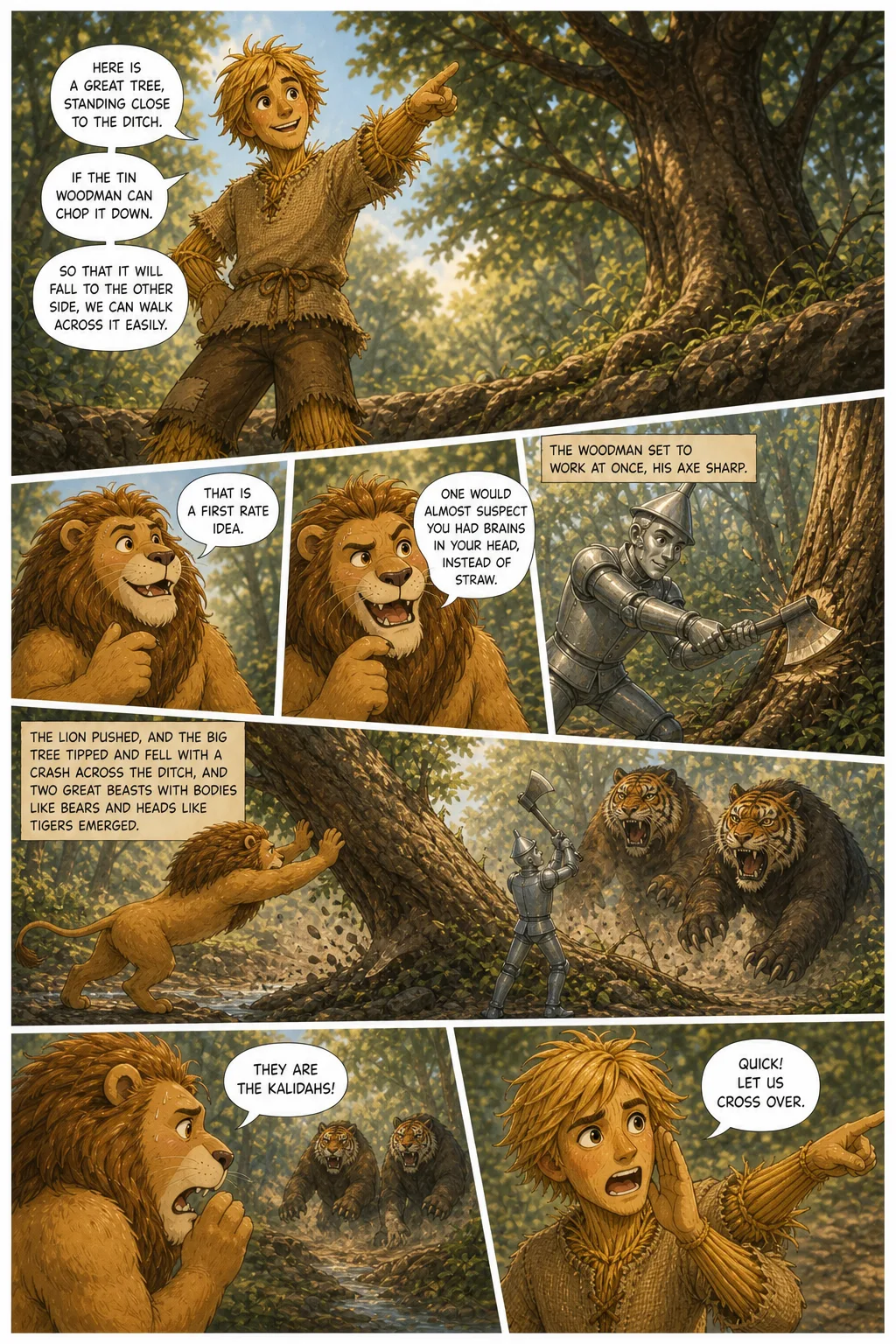 The Wonderful Wizard of Oz, illustrated page 55: [object Object]