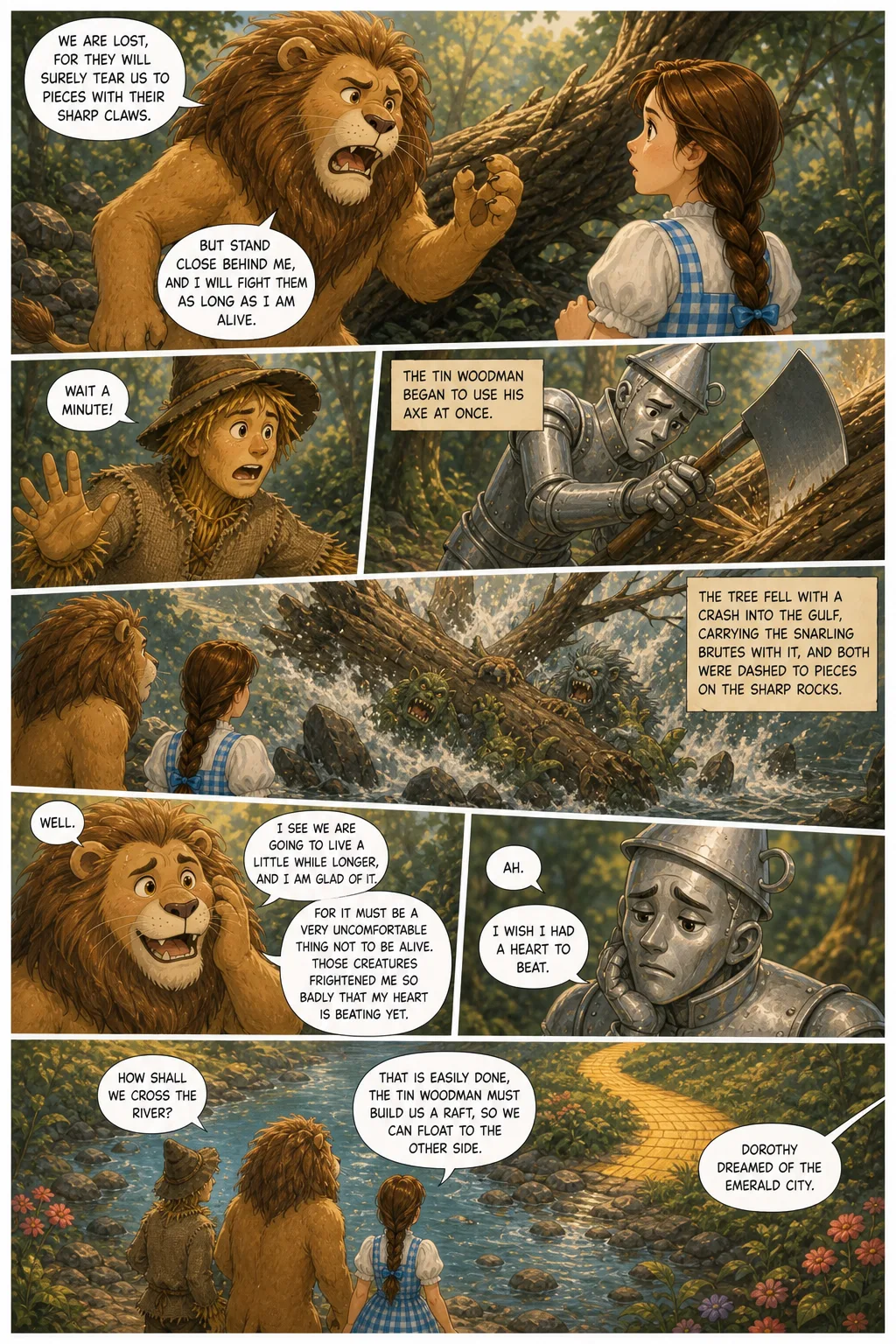 The Wonderful Wizard of Oz, illustrated page 56: [object Object]