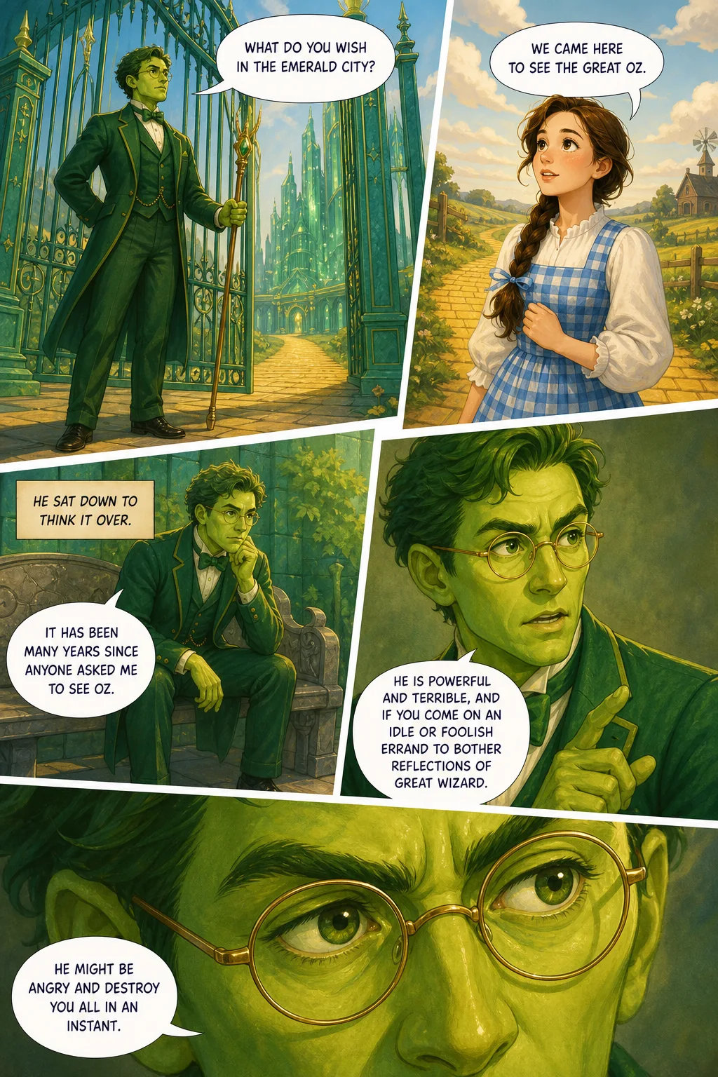 The Wonderful Wizard of Oz, illustrated page 73: [object Object]