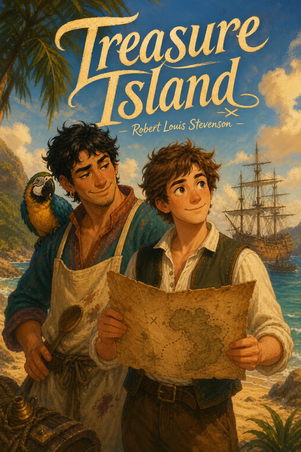 Cover of Treasure Island, comic edition