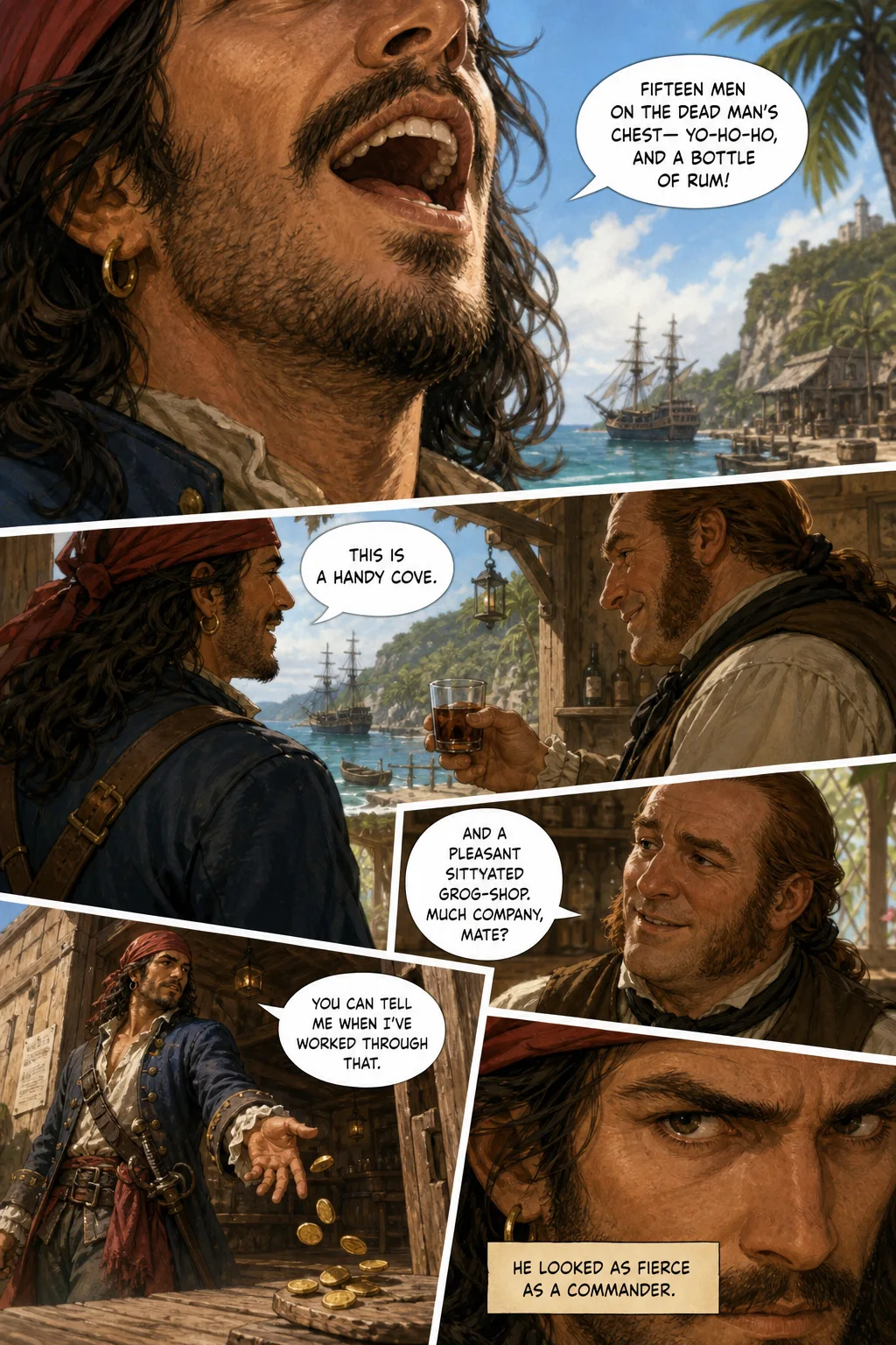 Treasure Island, illustrated page 2: [object Object]
