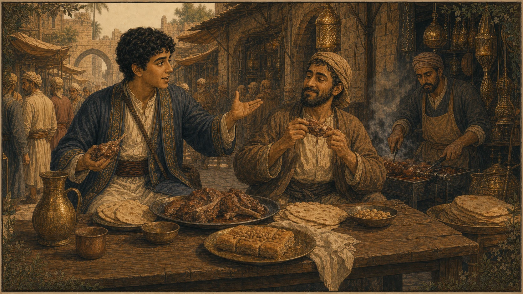عند الشواء