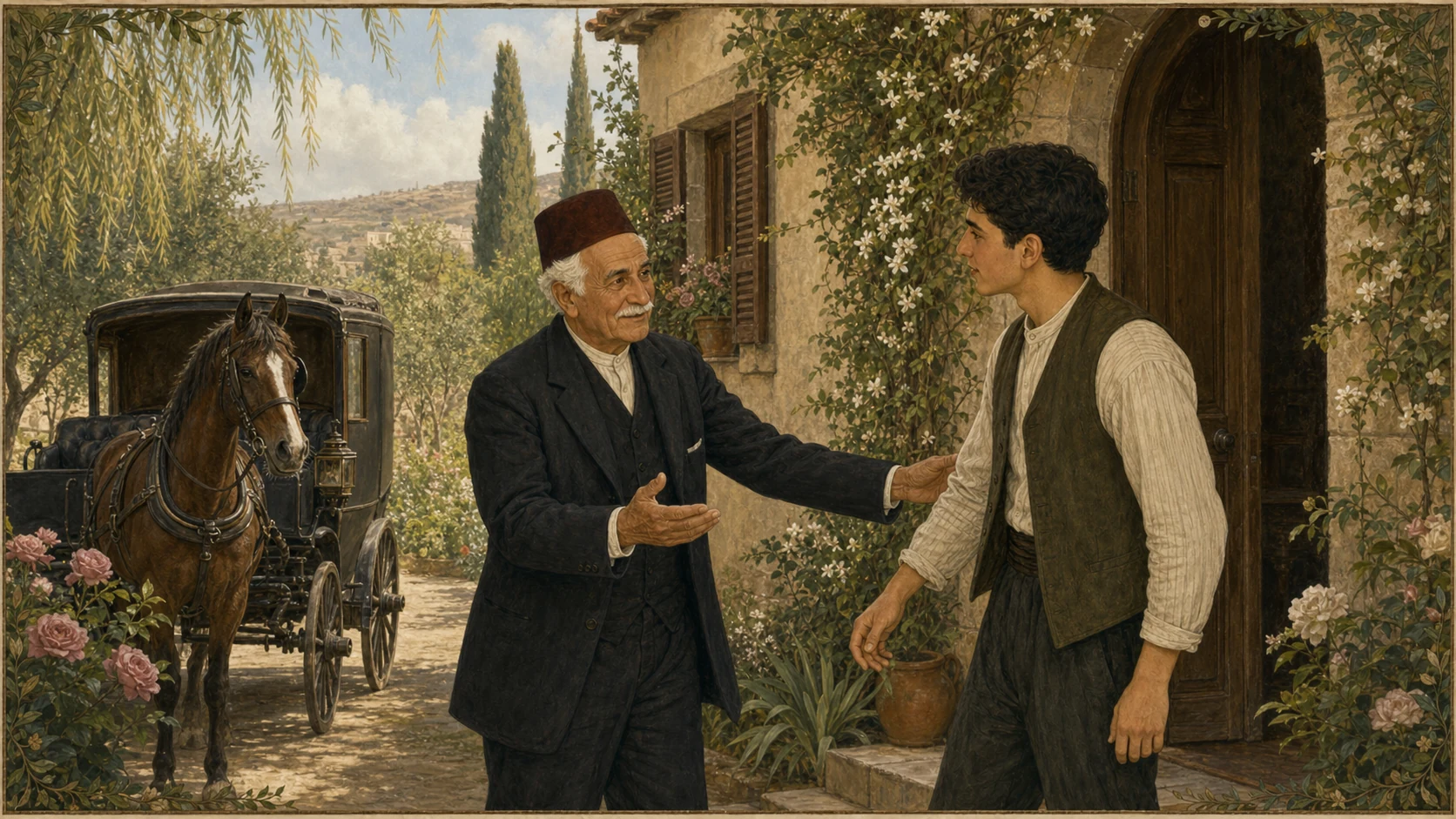 في حديقة بيت كرامة