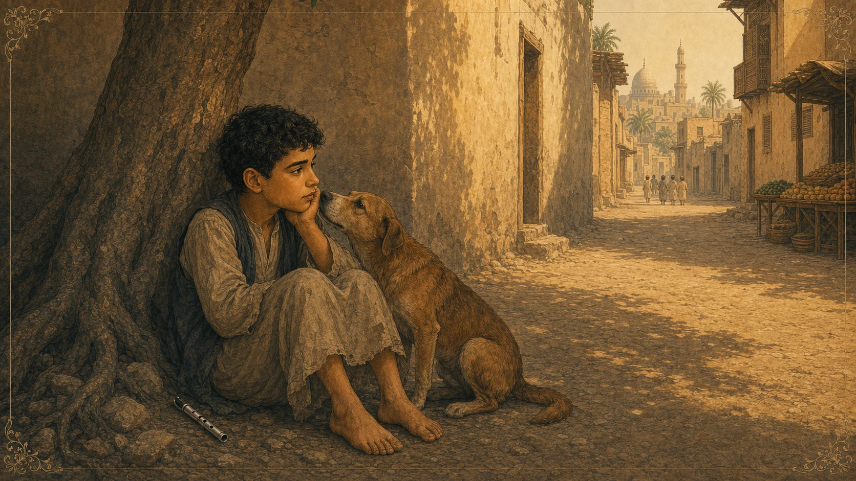 عند الشجرة