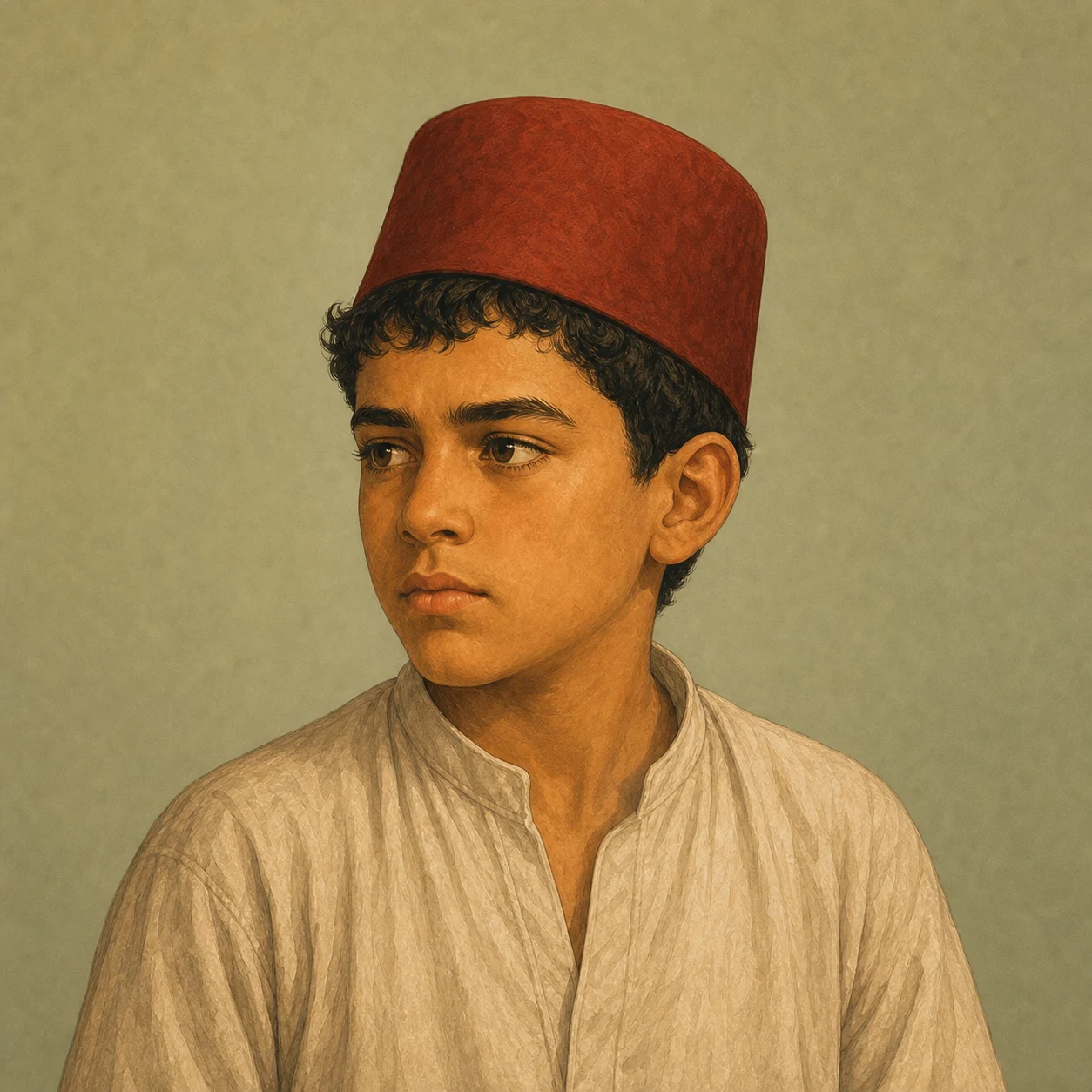 صورة مرسومة لشخصية الطفل صاحب الصفارة