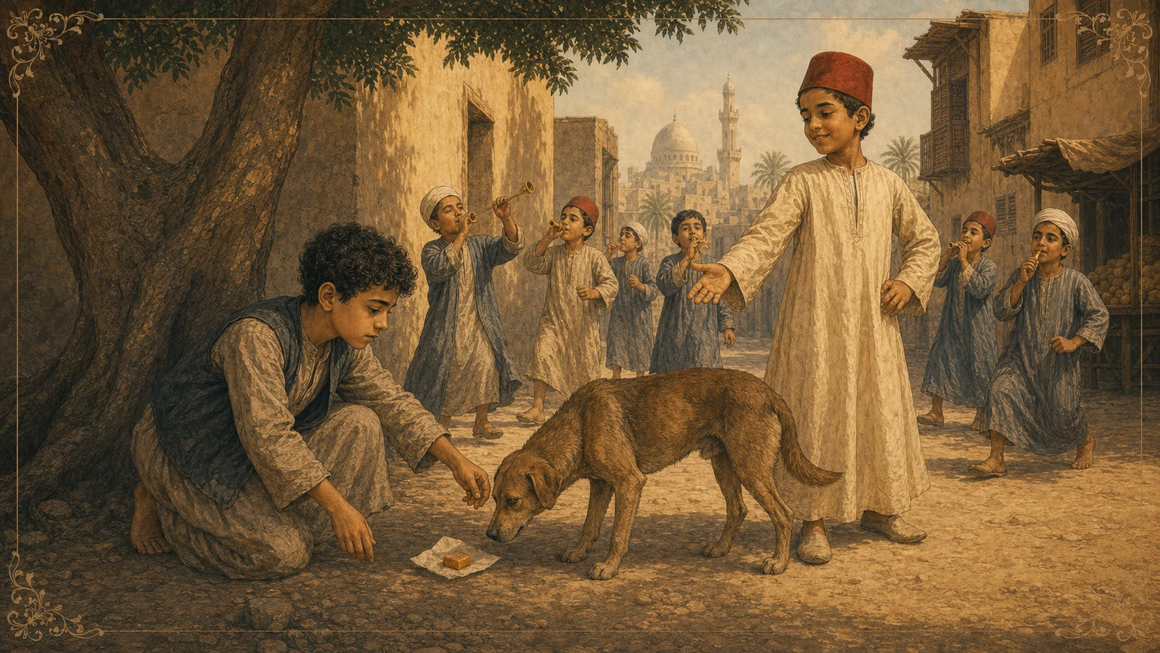 الصفافير والحلوى