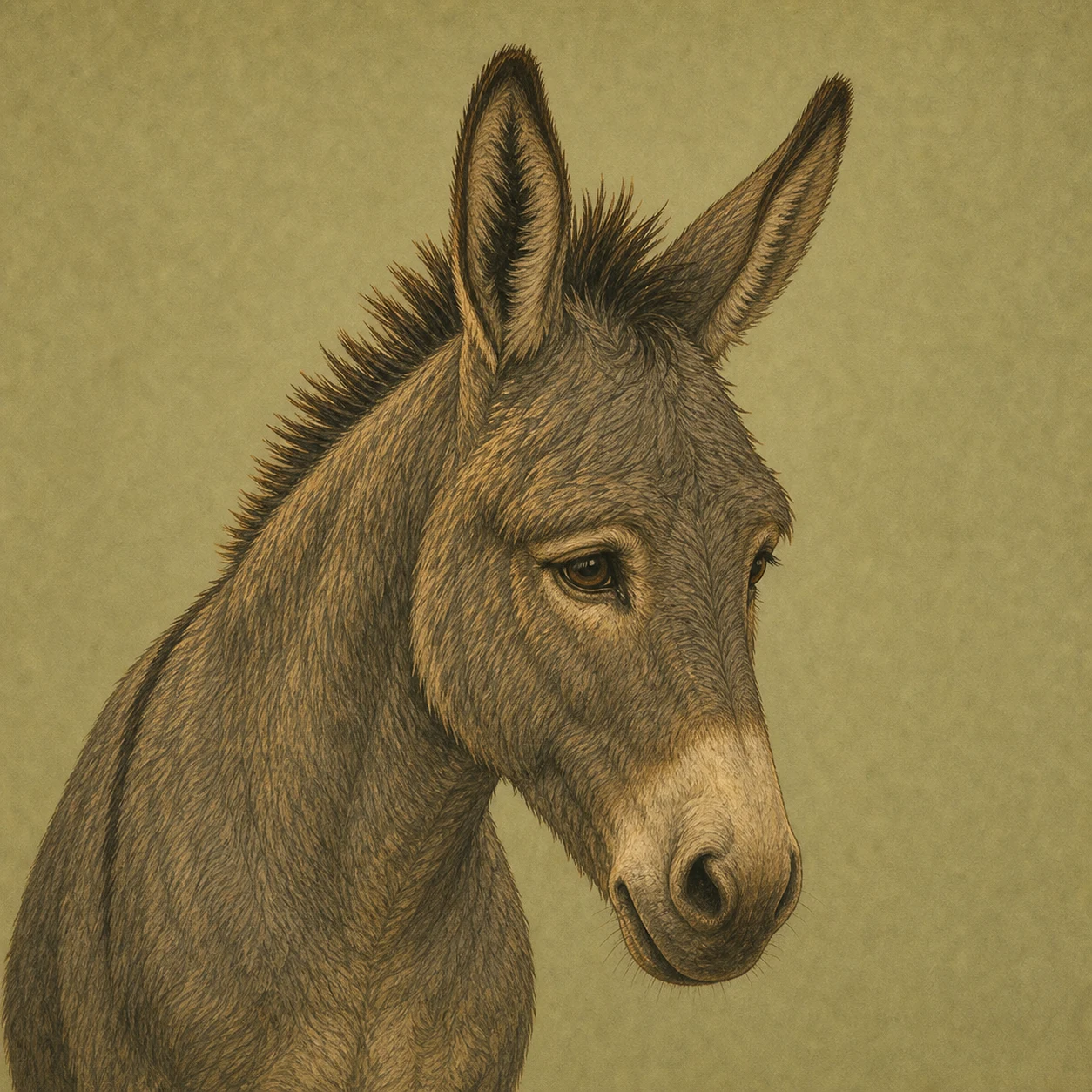 صورة مرسومة لشخصية الحمار