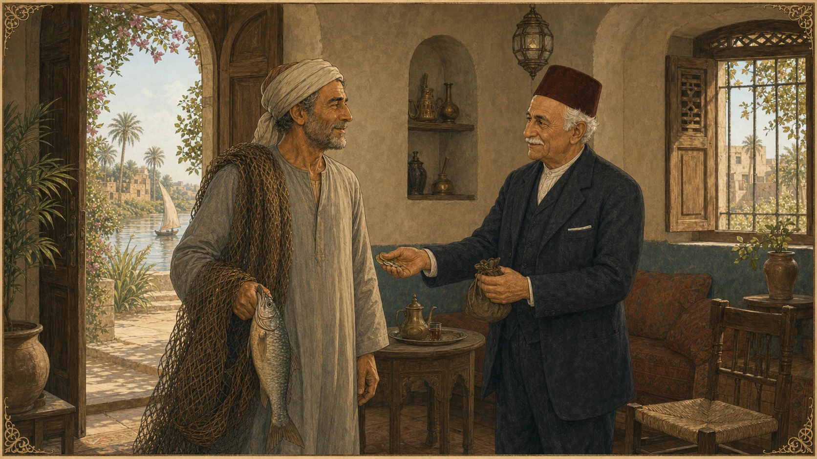 الزائر والصياد