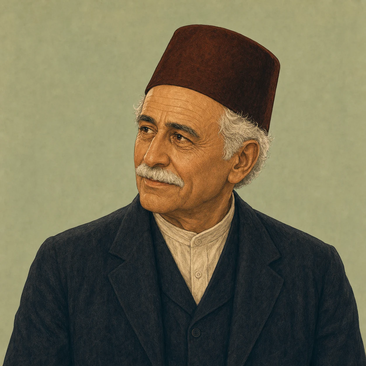 صورة مرسومة لشخصية صاحب المنزل