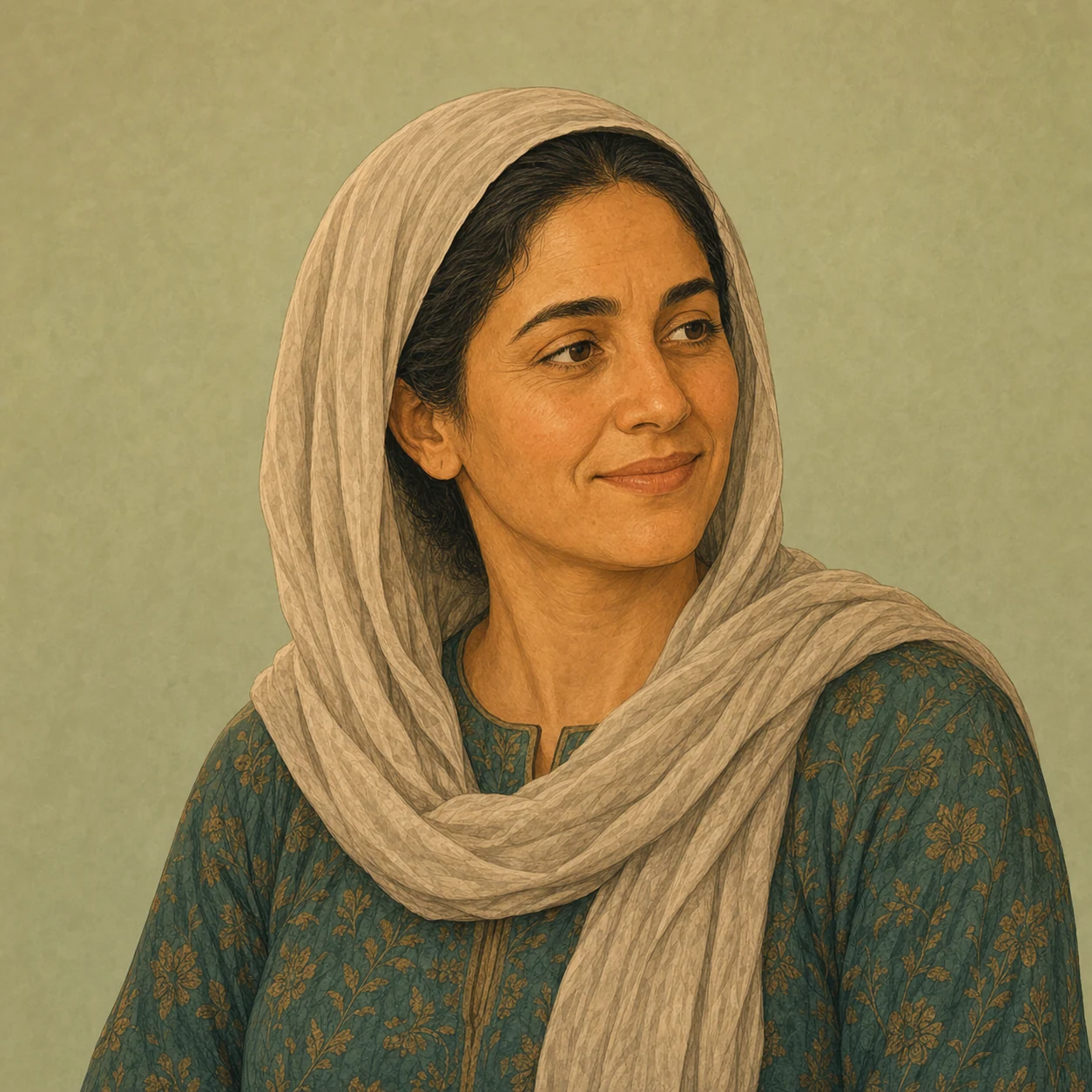 صورة مرسومة لشخصية زوجة الصياد