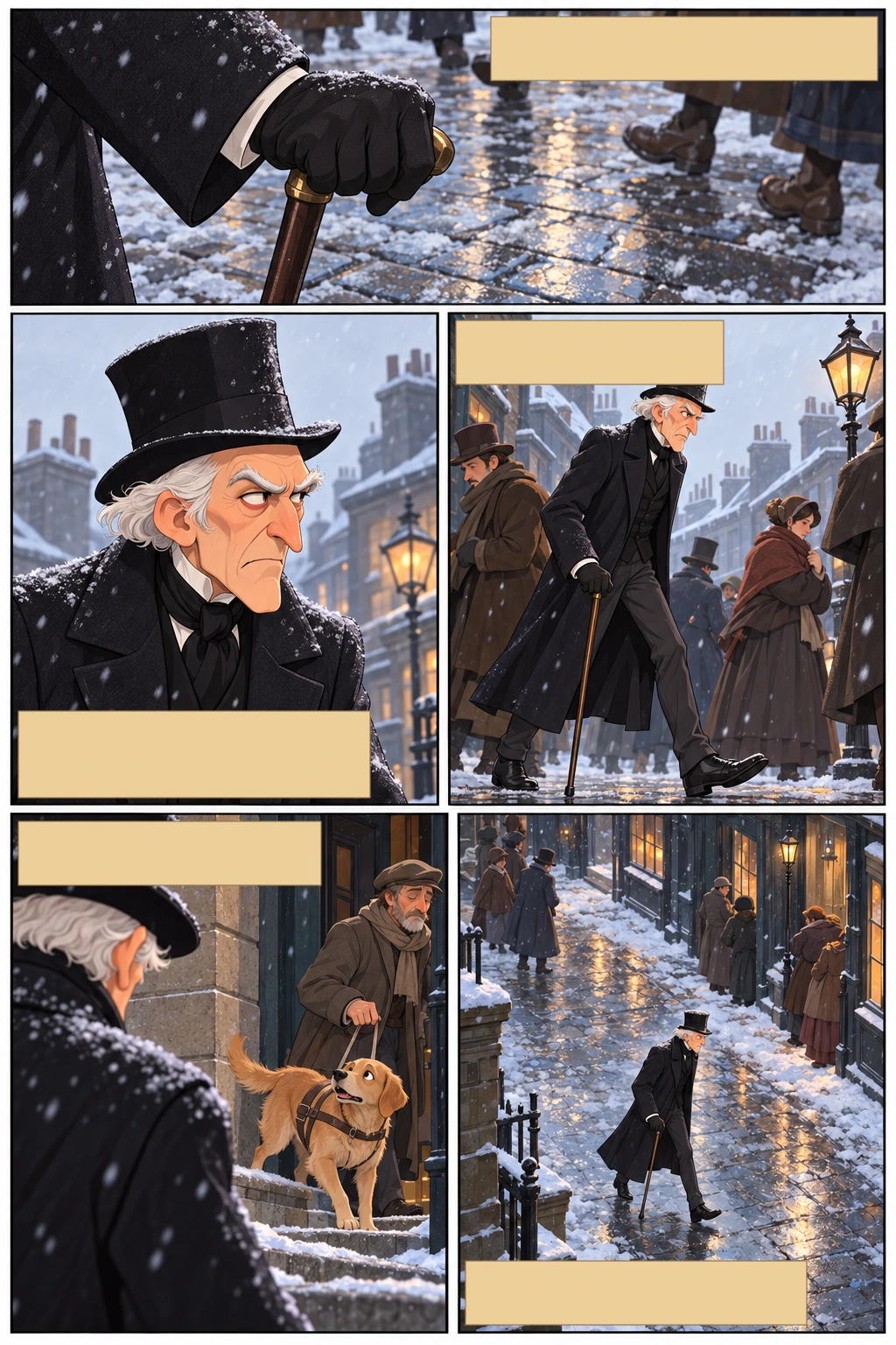 Cuento de Navidad, página 2: ¡Ah, Scrooge era un tacaño que exprimía a todo el mundo!