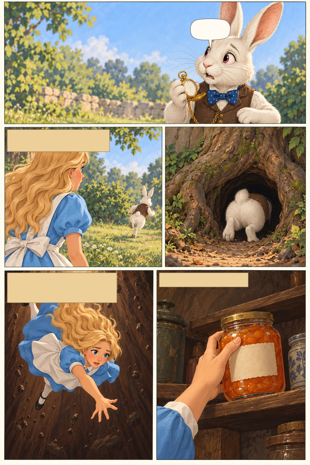 Alicia en el país de las maravillas, página 2: ¡Ay, ay!